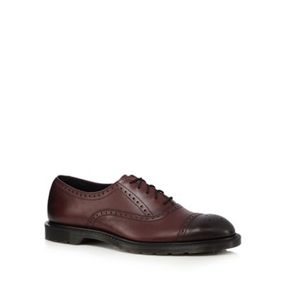 Dr Martens Dark red 'Morris' lace up brogues